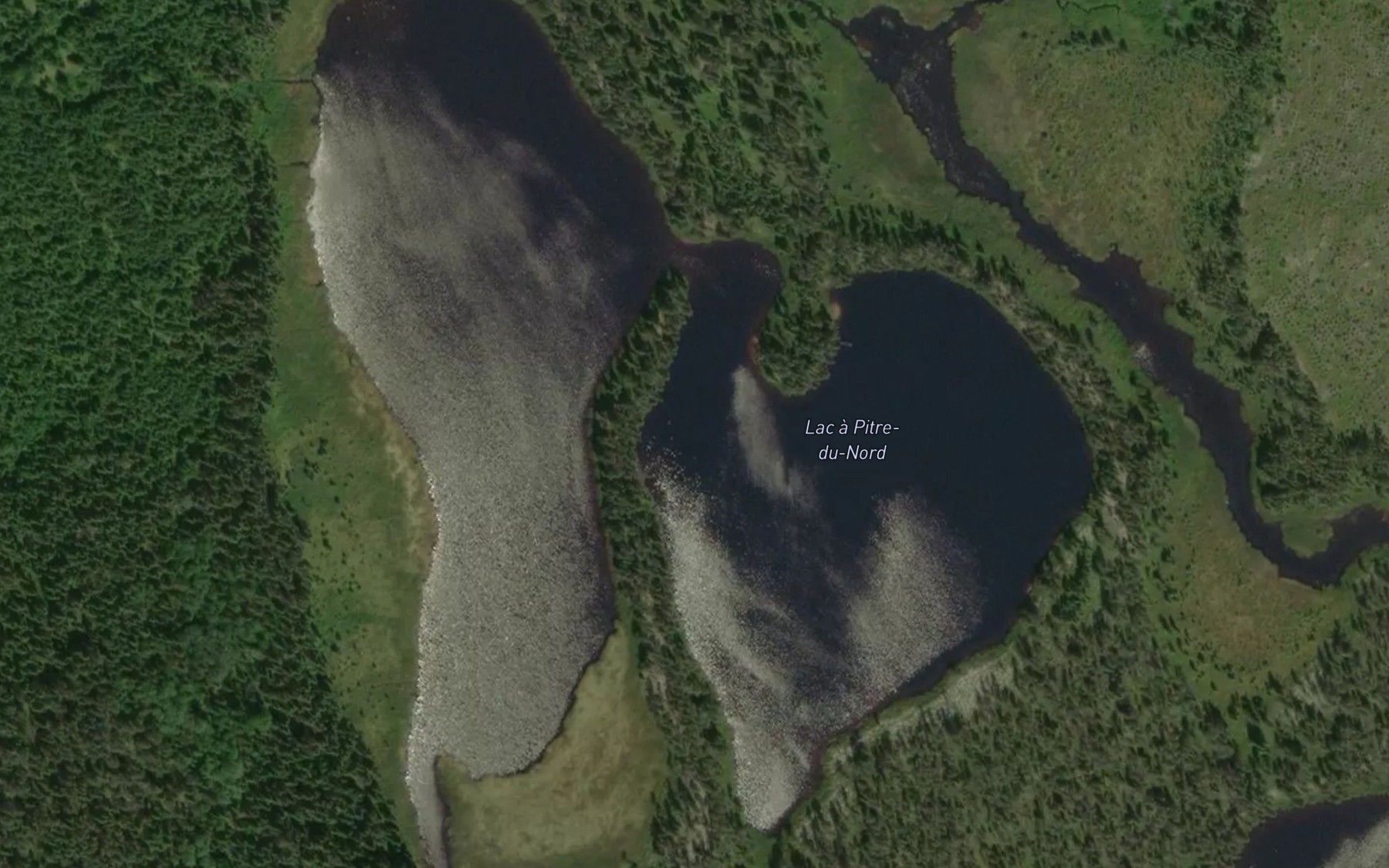 Satellite map of the Lac a Pitre-du-Nord