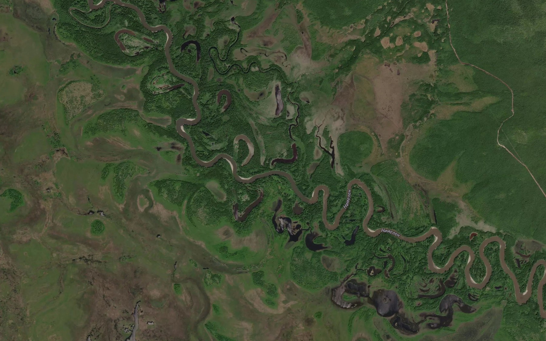 Satellite map of the Dzhagday