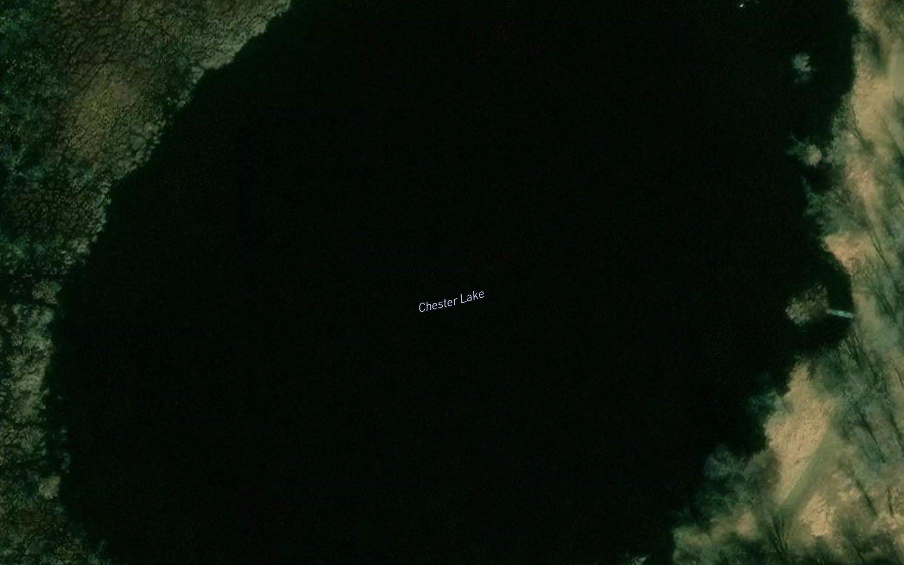 Satellite map of the Chester Lake
