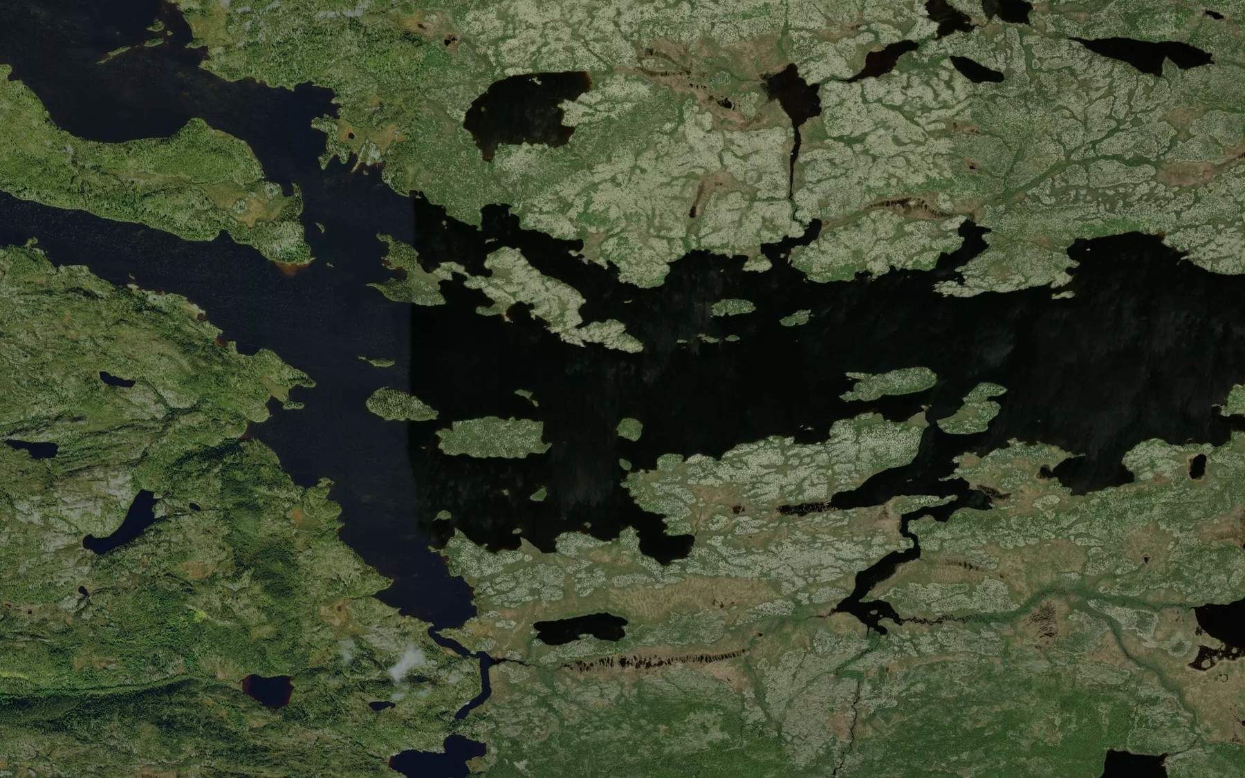 Satellite map of the Lac Guyer