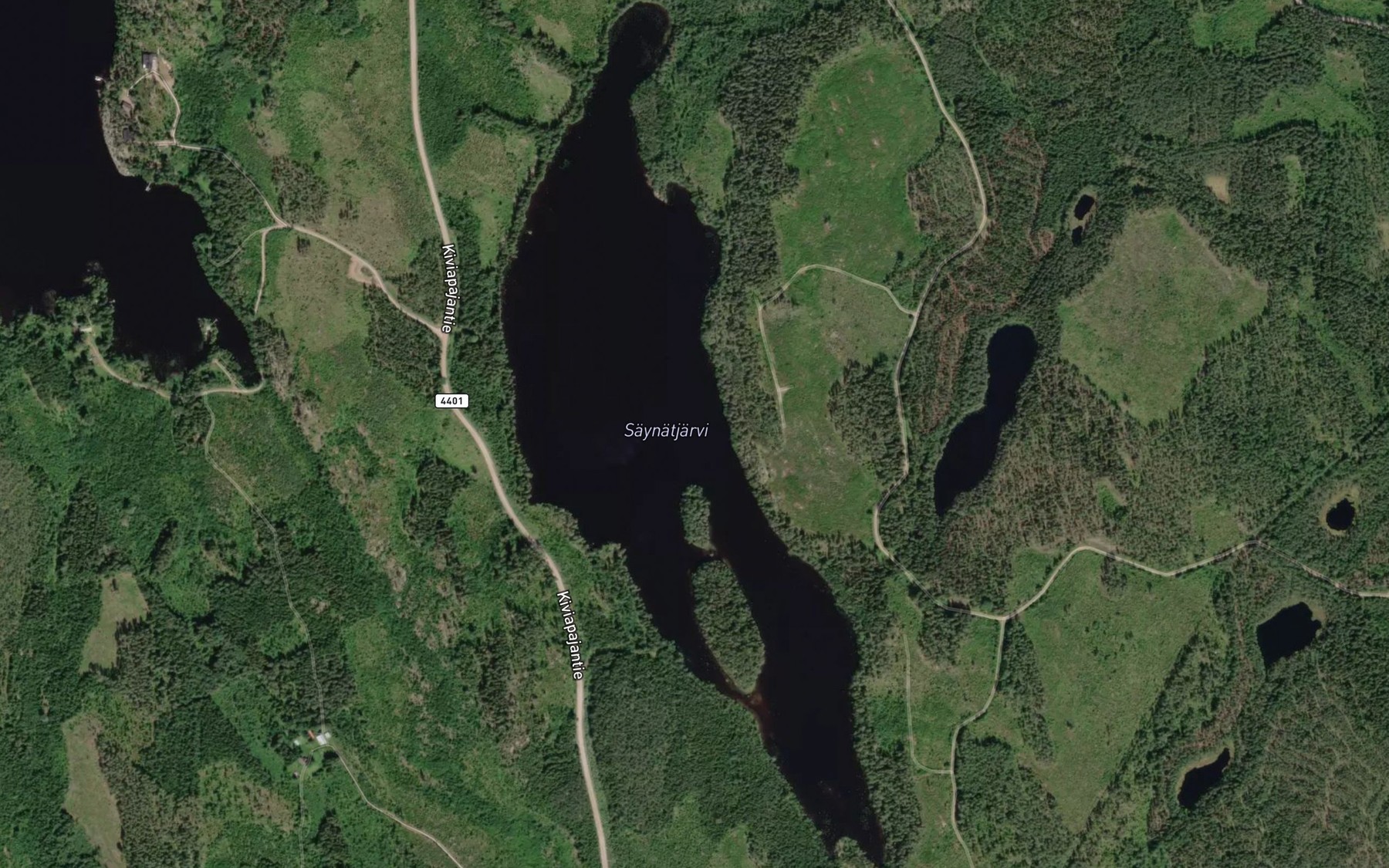 Satellite map of the Saynatjarvi