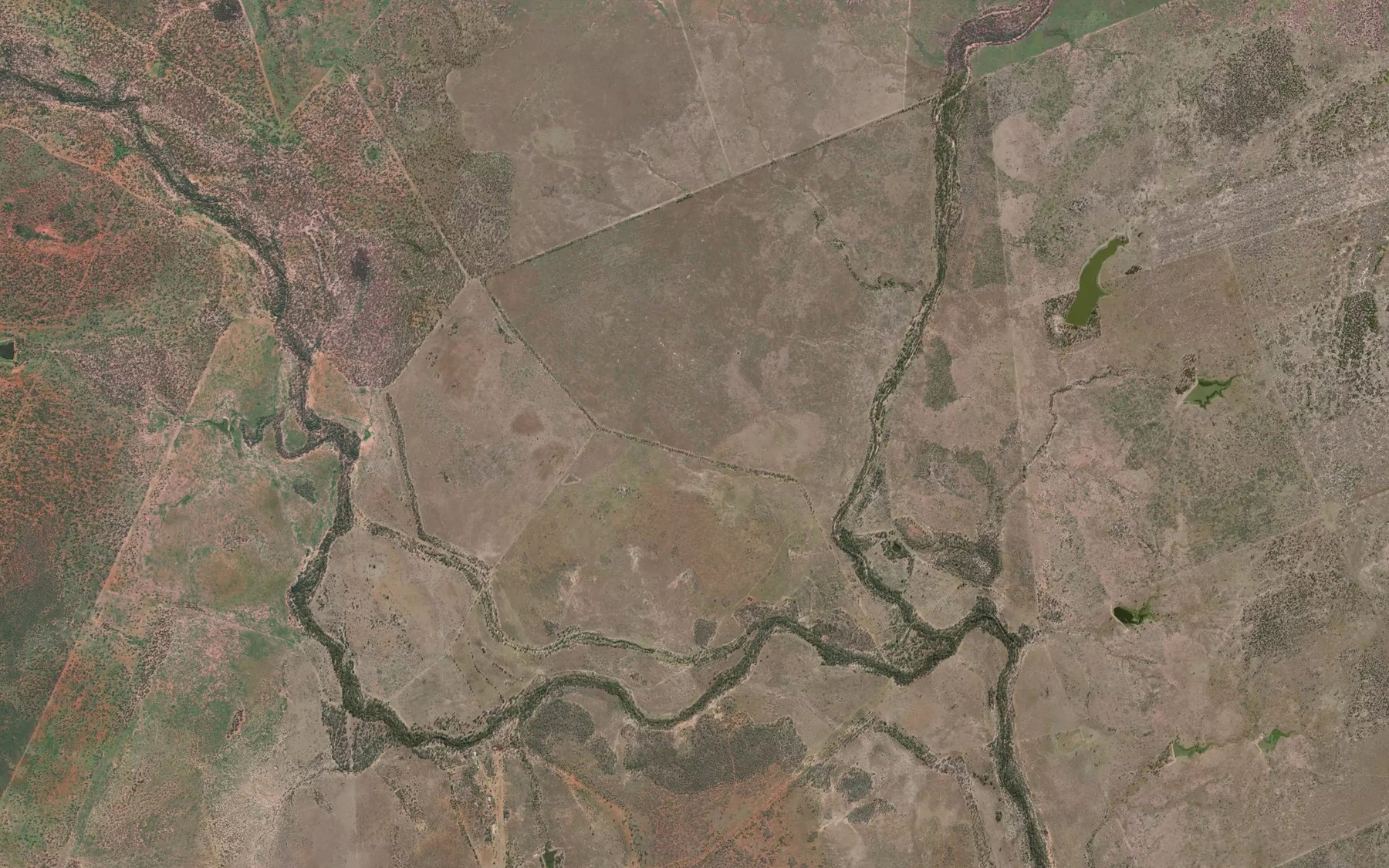 Satellite map of the South Creek
