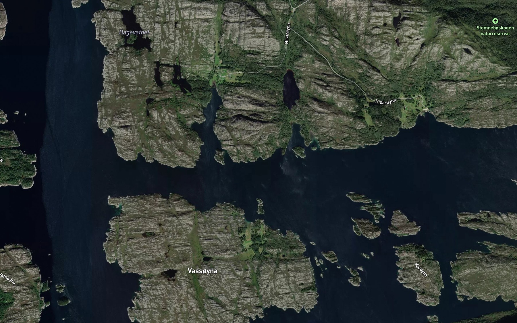 Satellite map of the Stevika