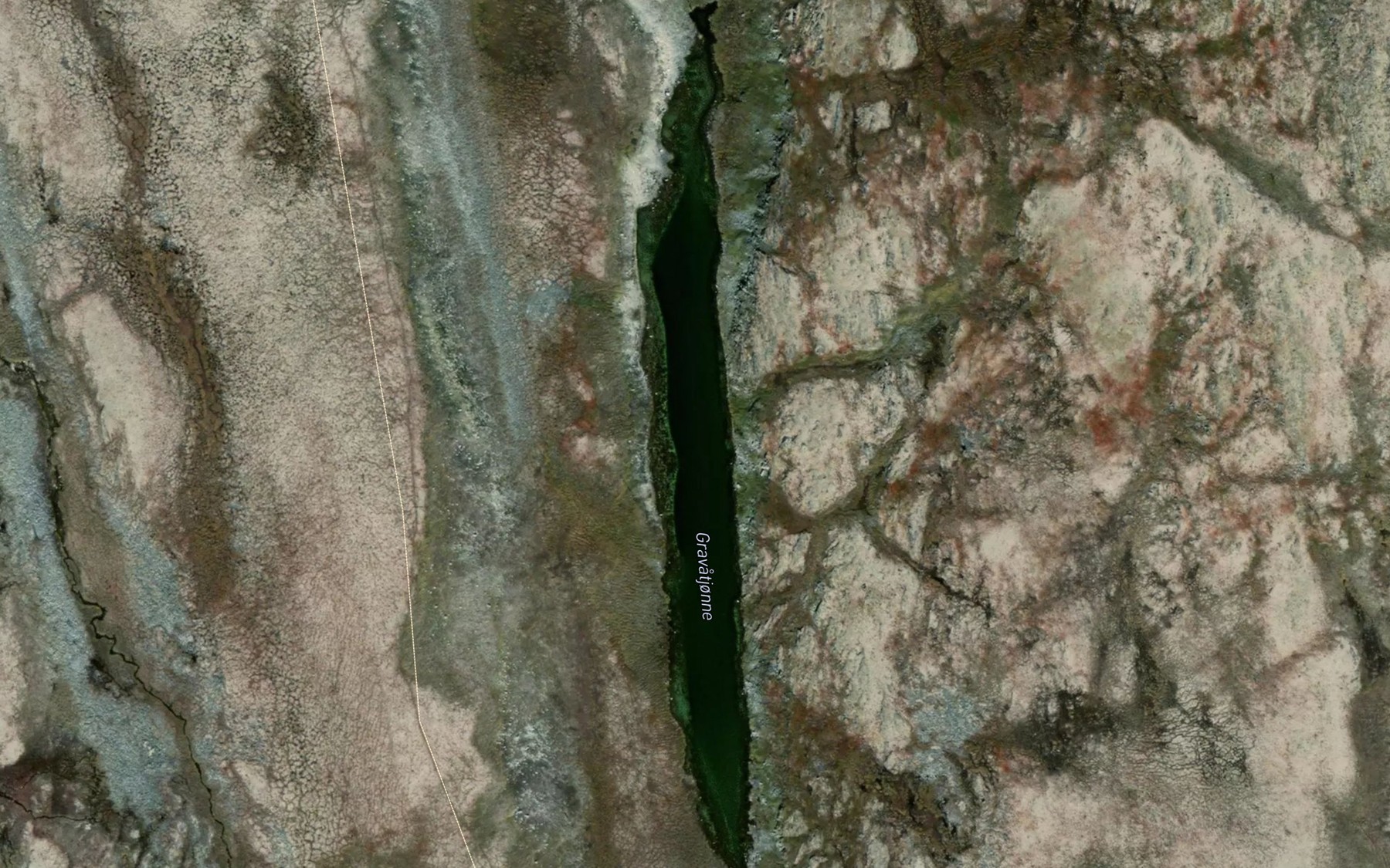 Satellite map of the Gravatjorni