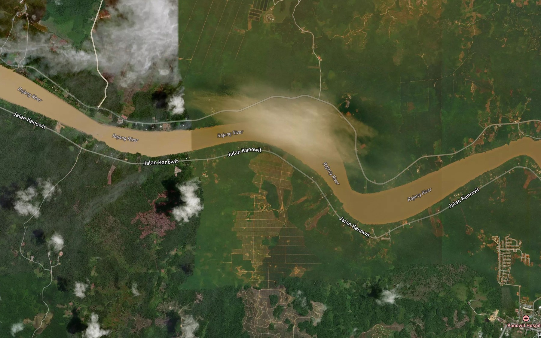 Satellite map of the Sungai Dabi