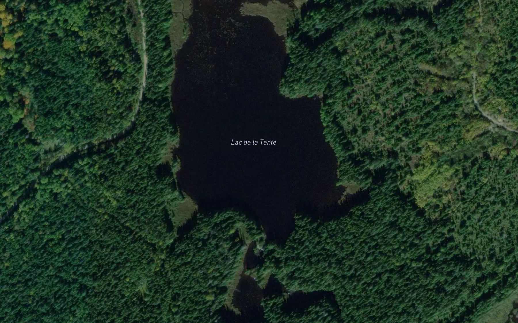 Satellite map of the Lac de la Tente