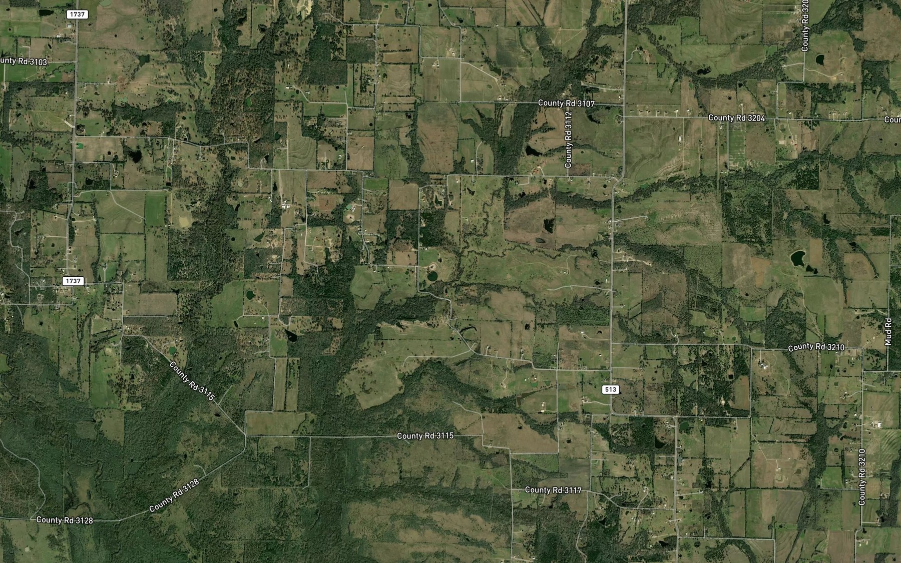 Satellite map of the Head Creek