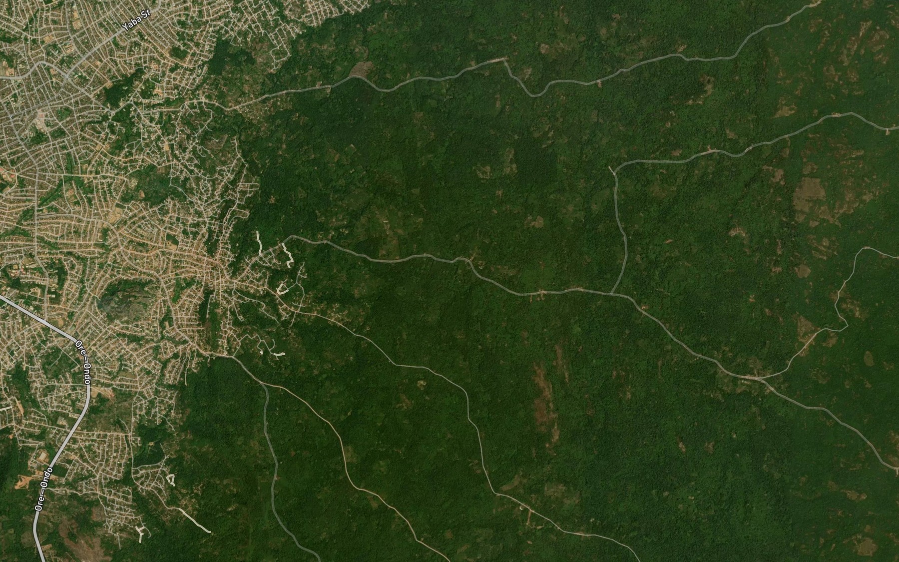 Satellite map of the River Olomimeji