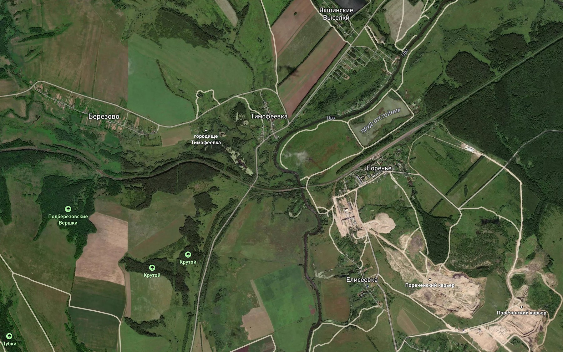 Satellite map of the Volkhonka