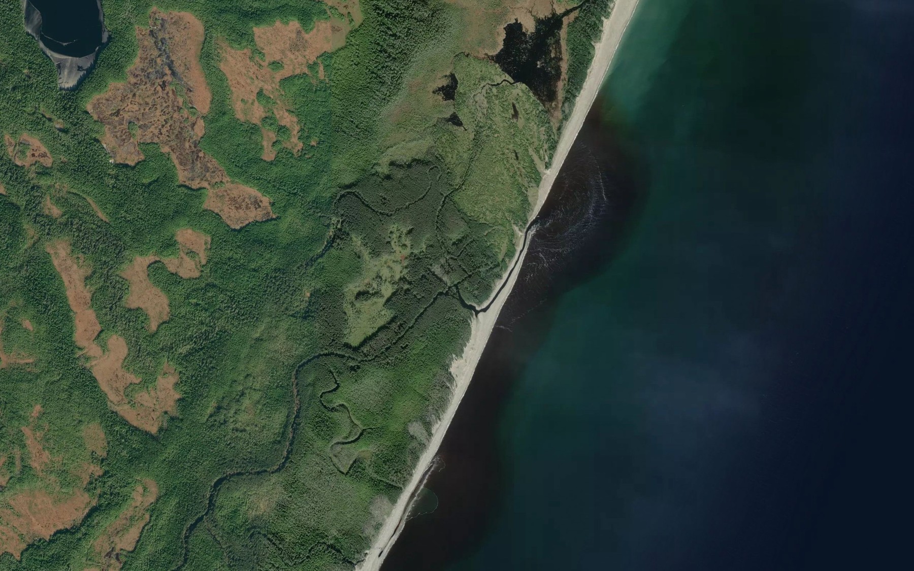 Satellite map of the Oeanda River