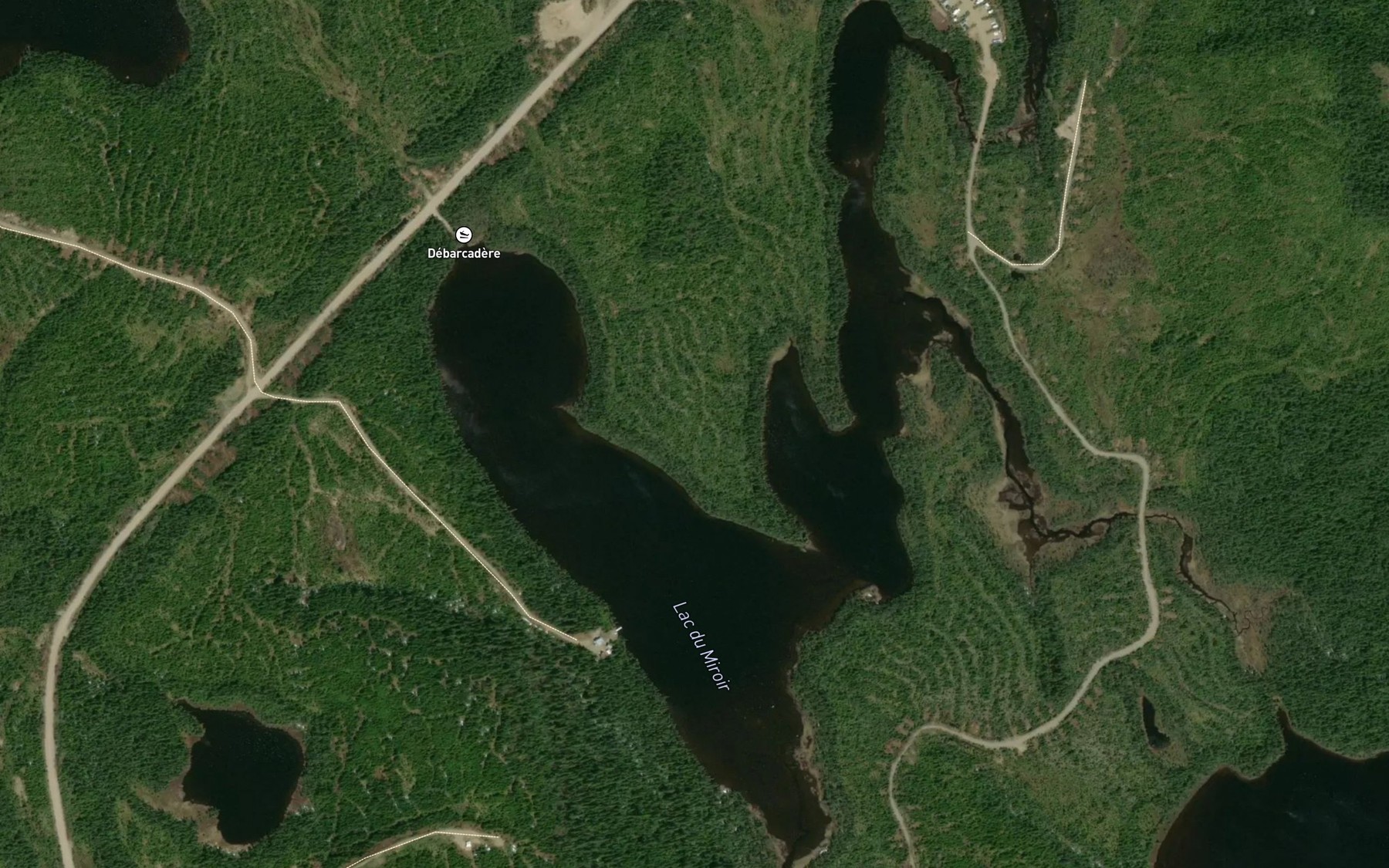 Satellite map of the Lac du Miroir