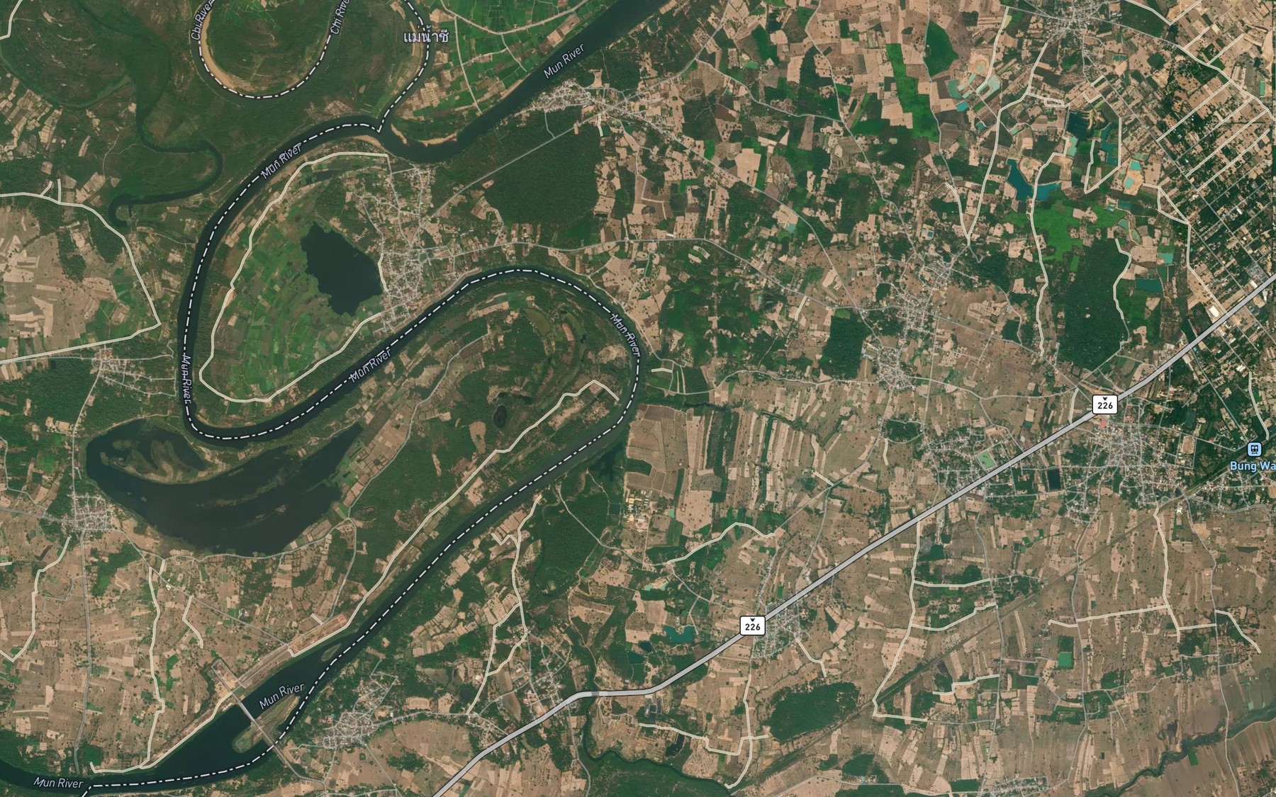 Satellite map of the Huai Mo Thong