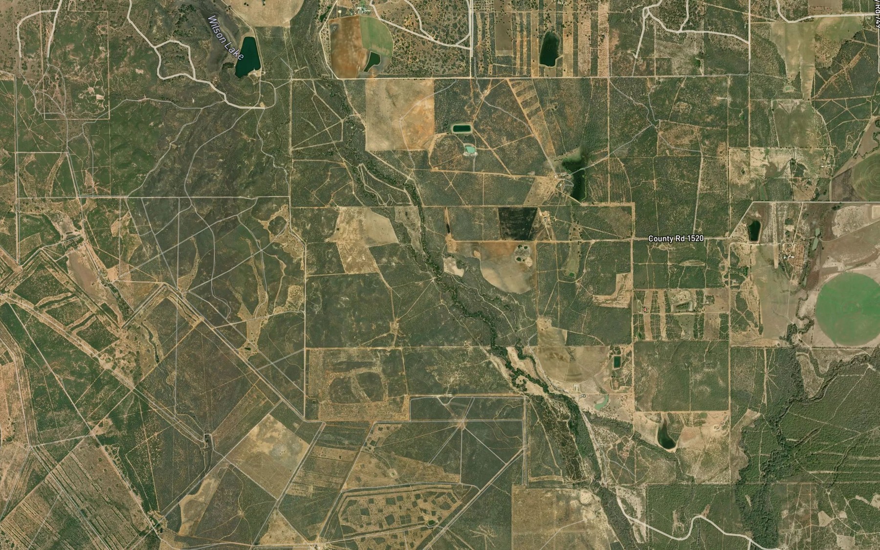 Satellite map of the Squirrel Creek