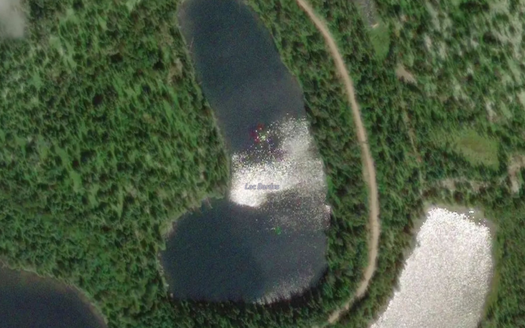 Satellite map of the Lac Bardos