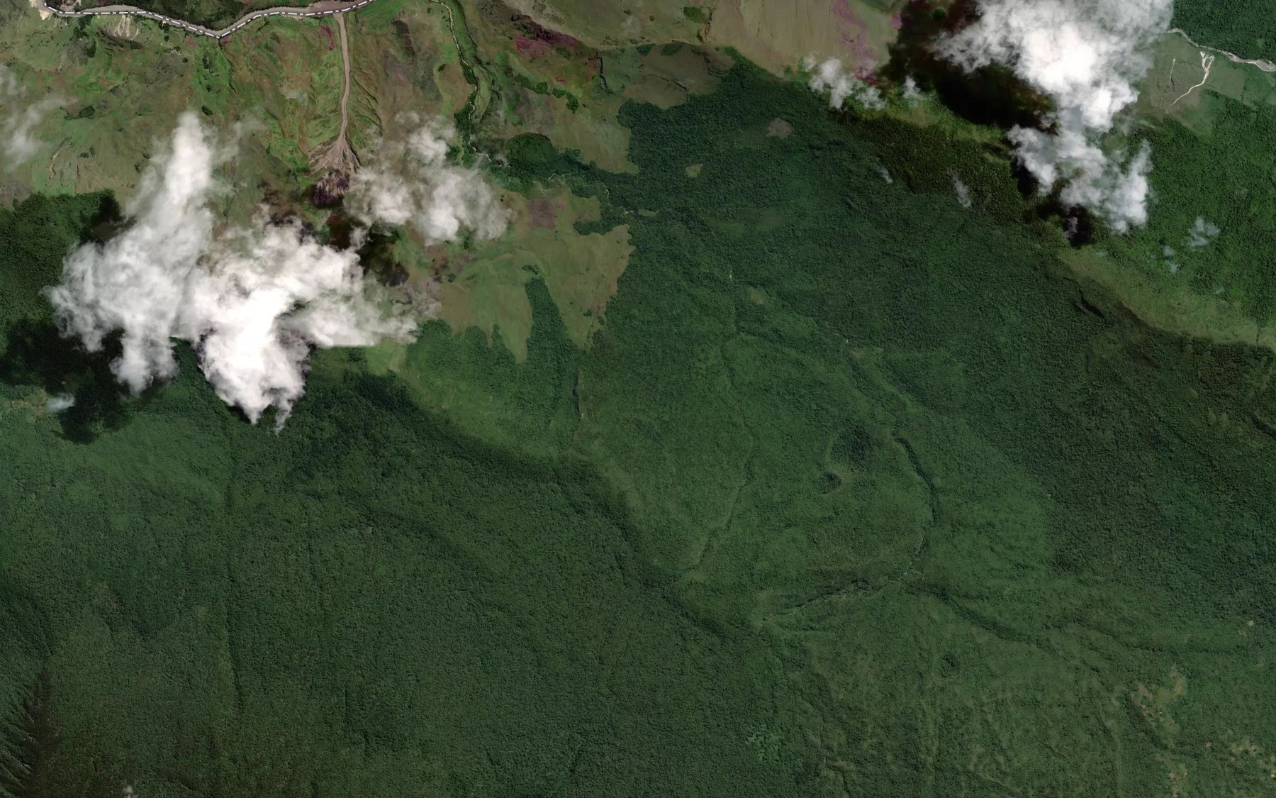 Satellite map of the Bagaki River