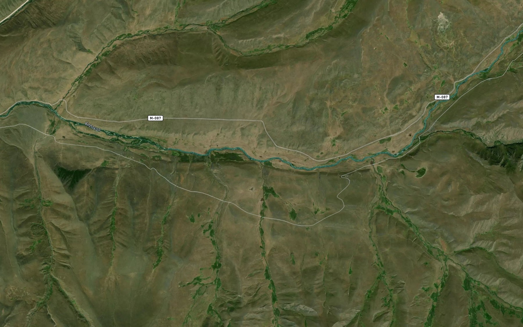Satellite map of the Aktash