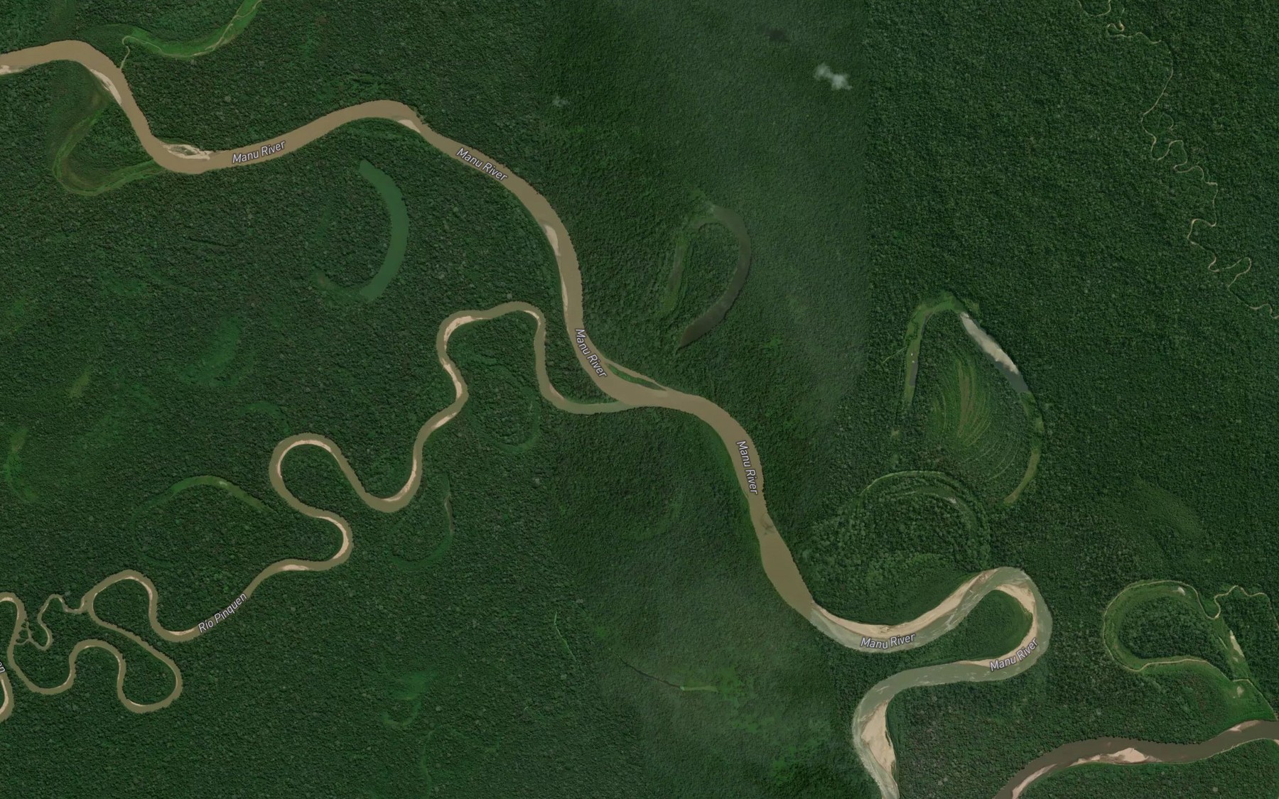 Satellite map of the Rio Pinquina
