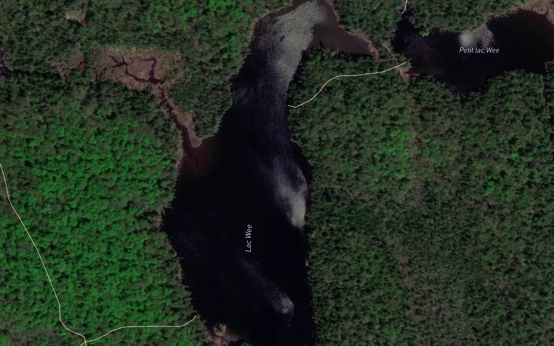 Satellite map of the Lac Wee