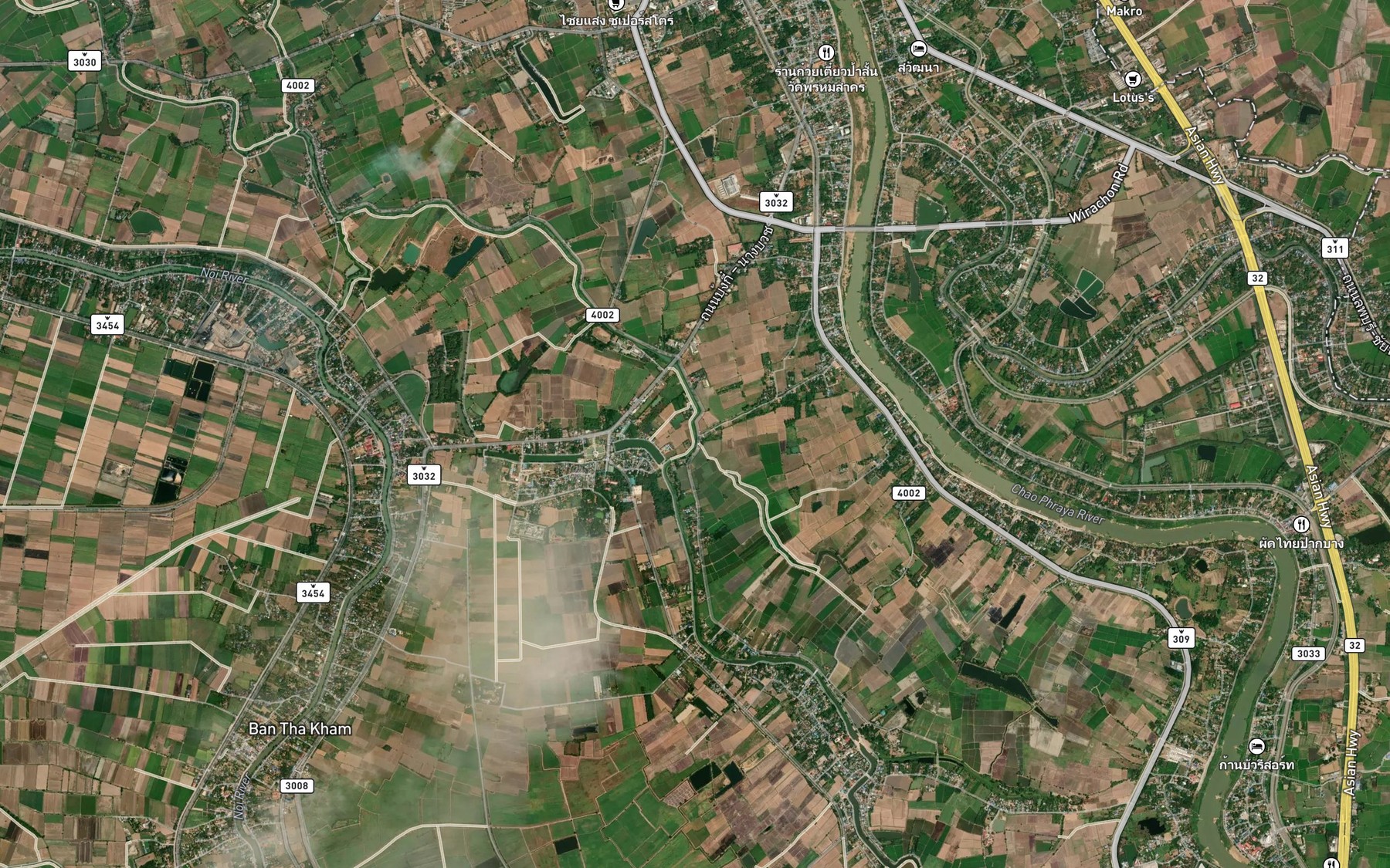 Satellite map of the Khlong Din