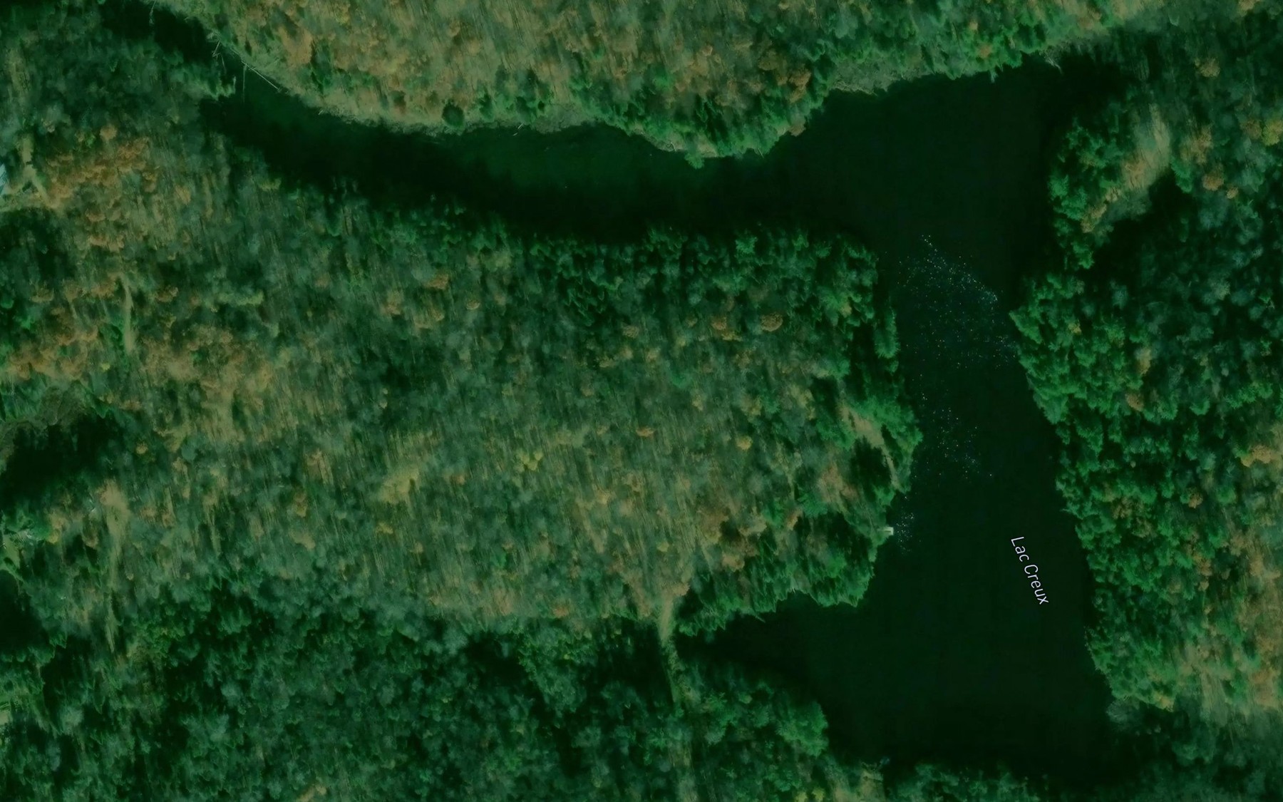 Satellite map of the Lac Creux