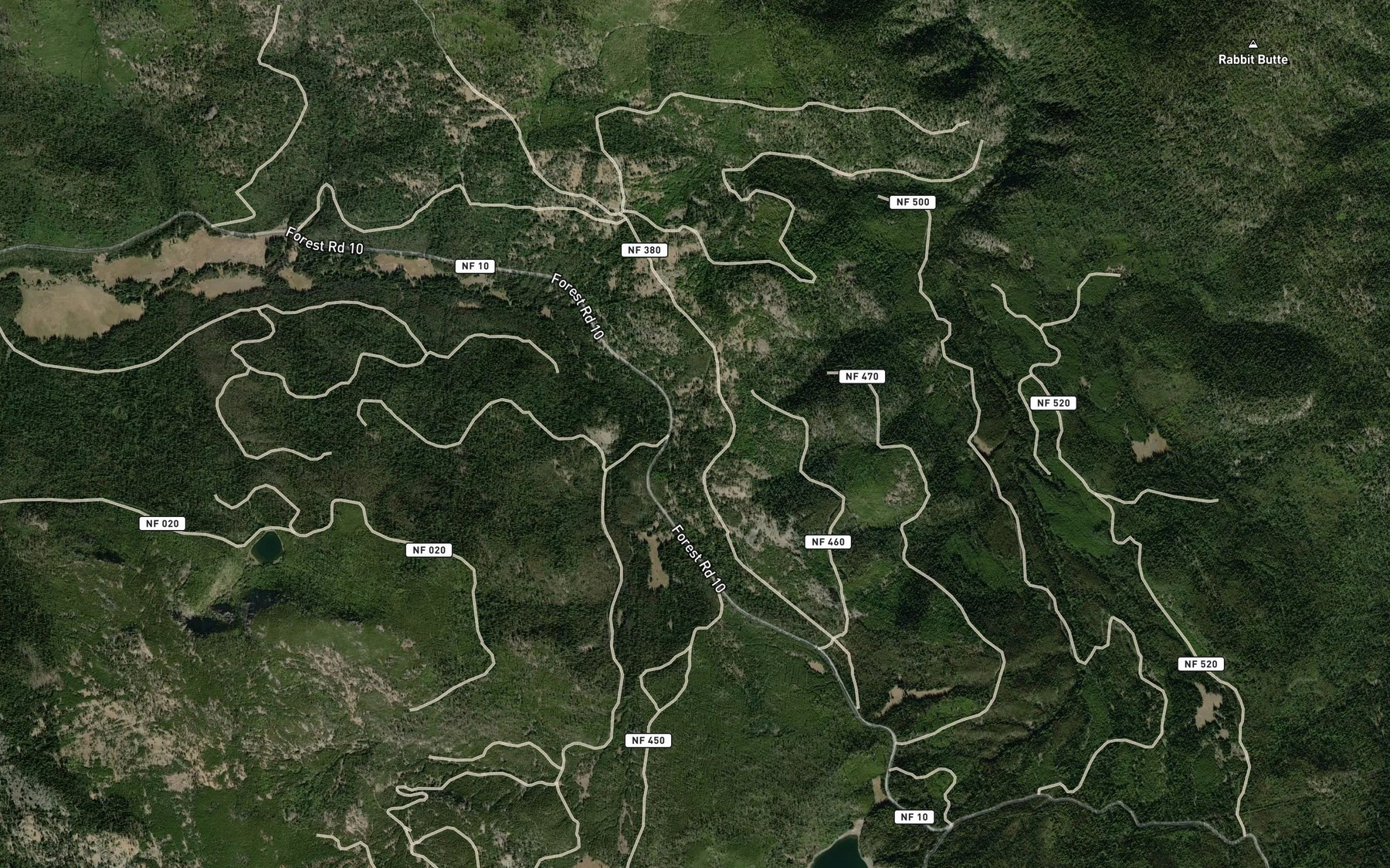 Satellite map of the Chrome Spring