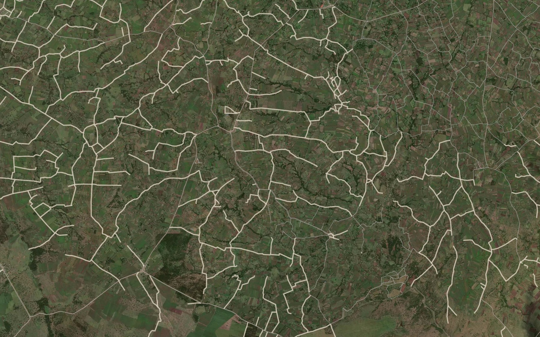 Satellite map of the Olkeju Rongai