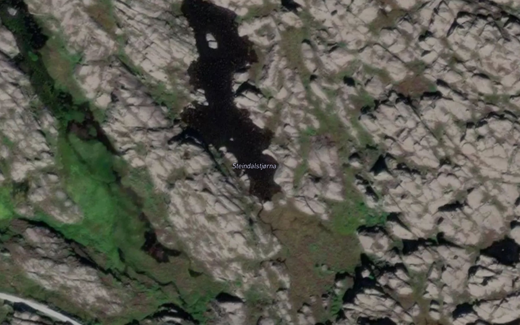 Satellite map of the Steindalstjorna