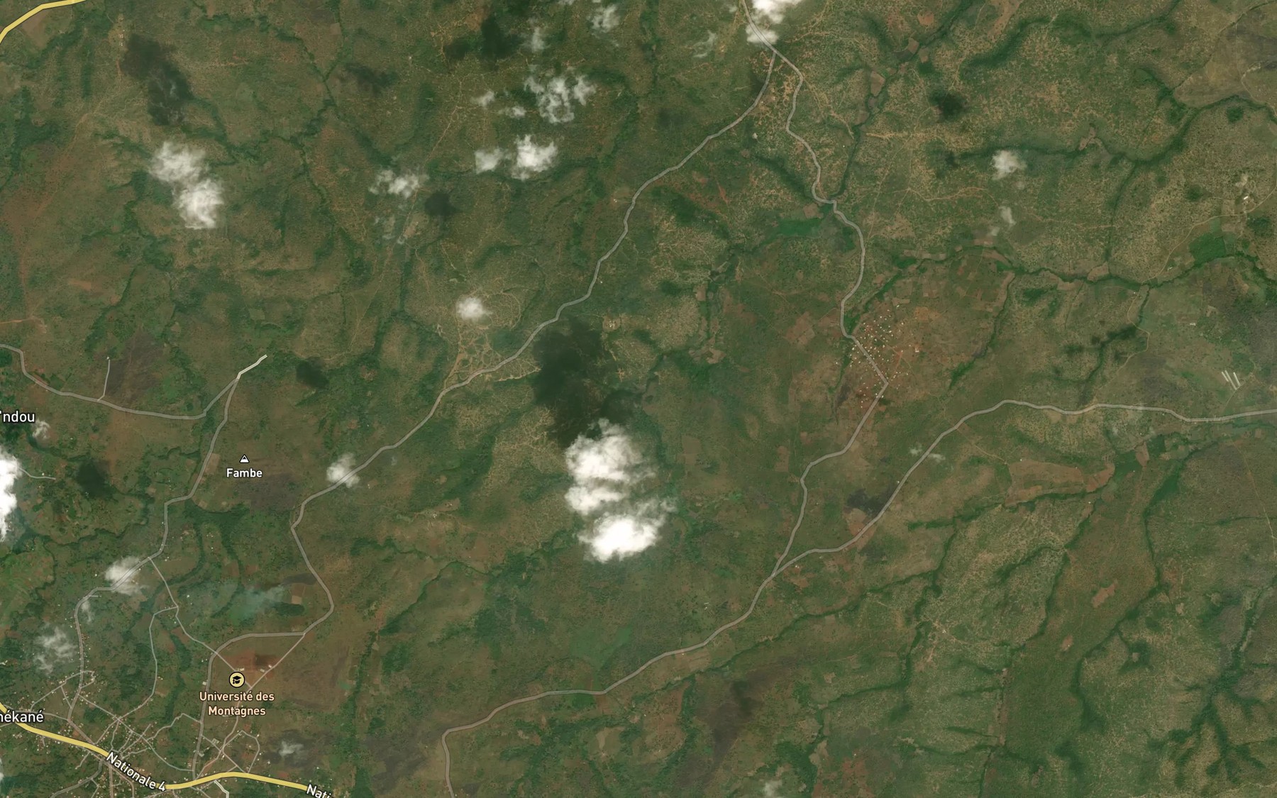 Satellite map of the Ndim