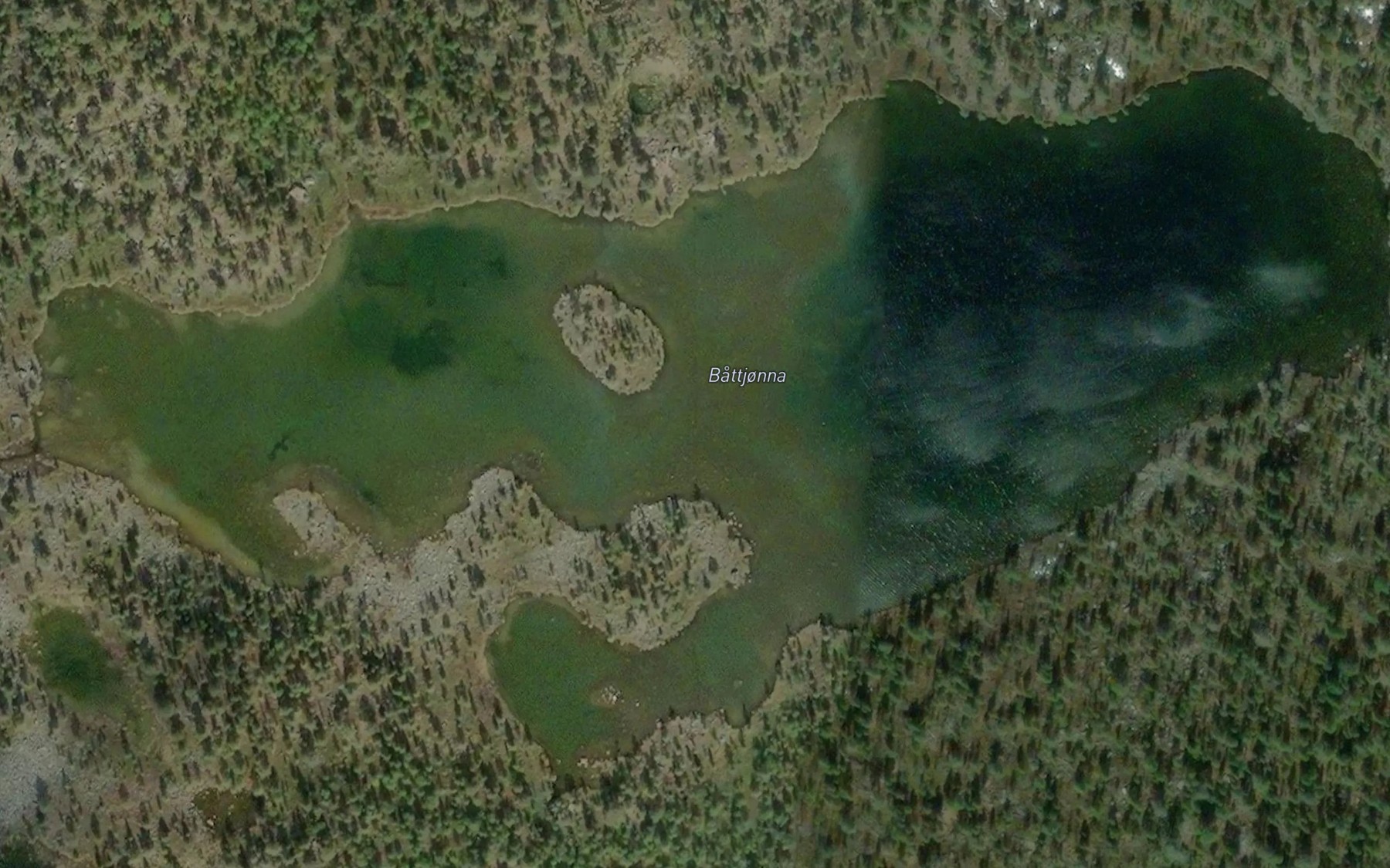 Satellite map of the Battjonna