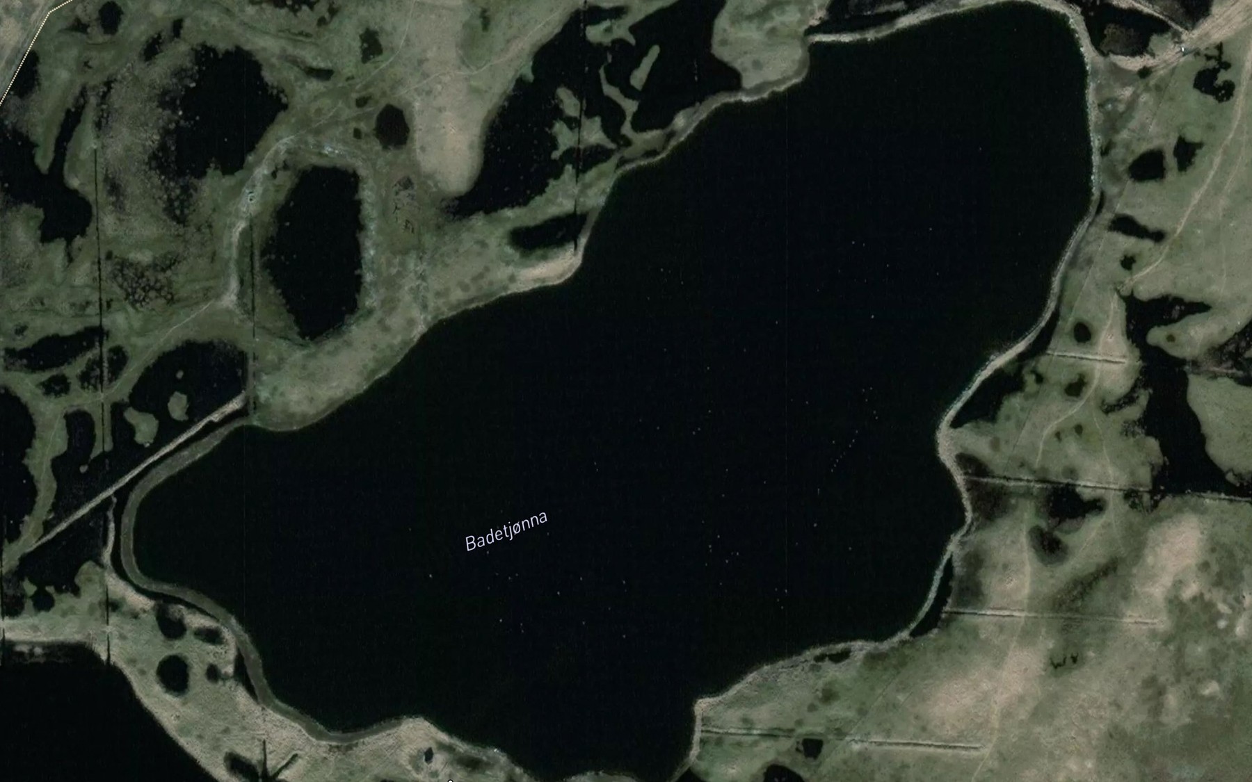 Satellite map of the Badetjonna