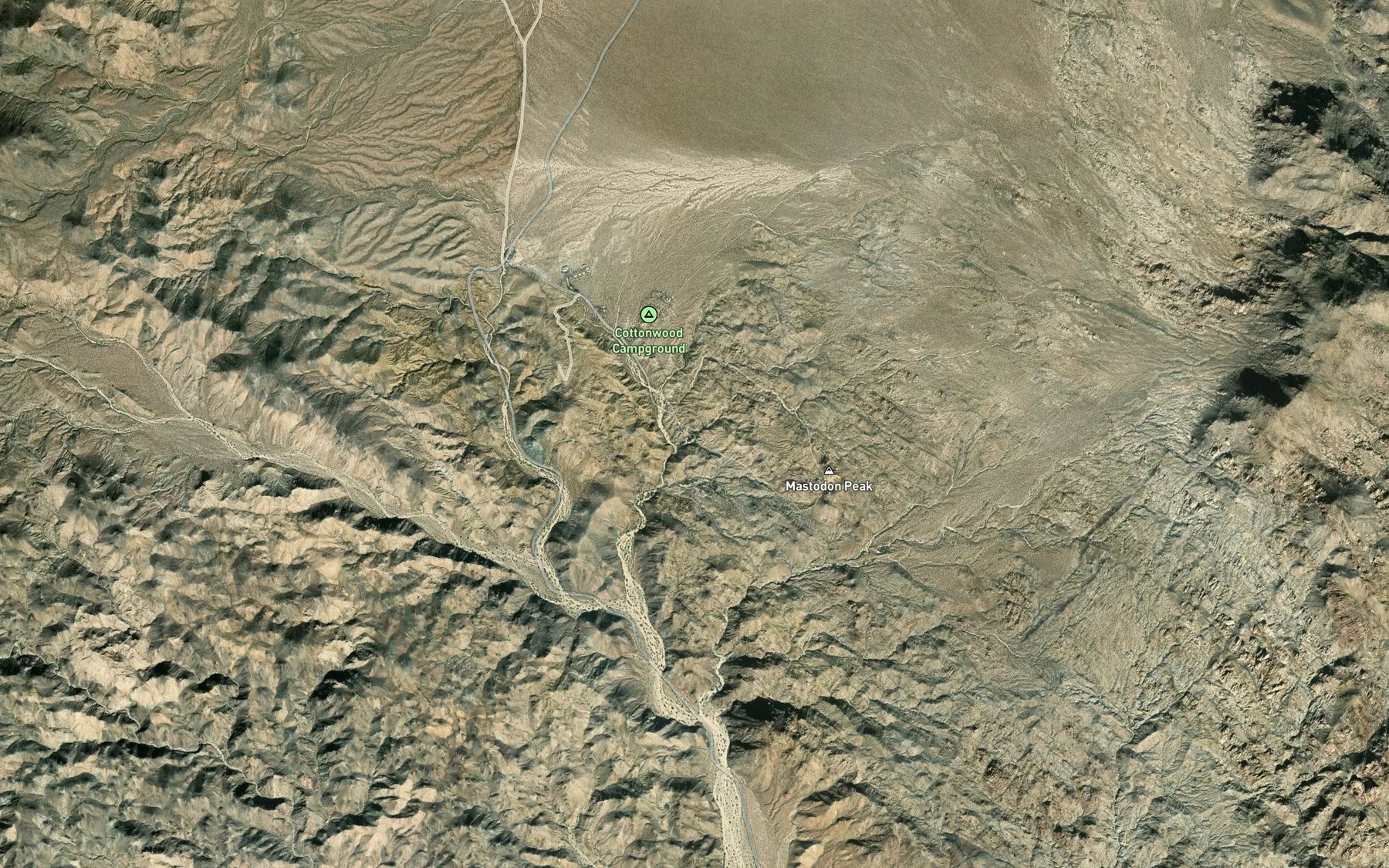 Satellite map of the Cottonwood Spring