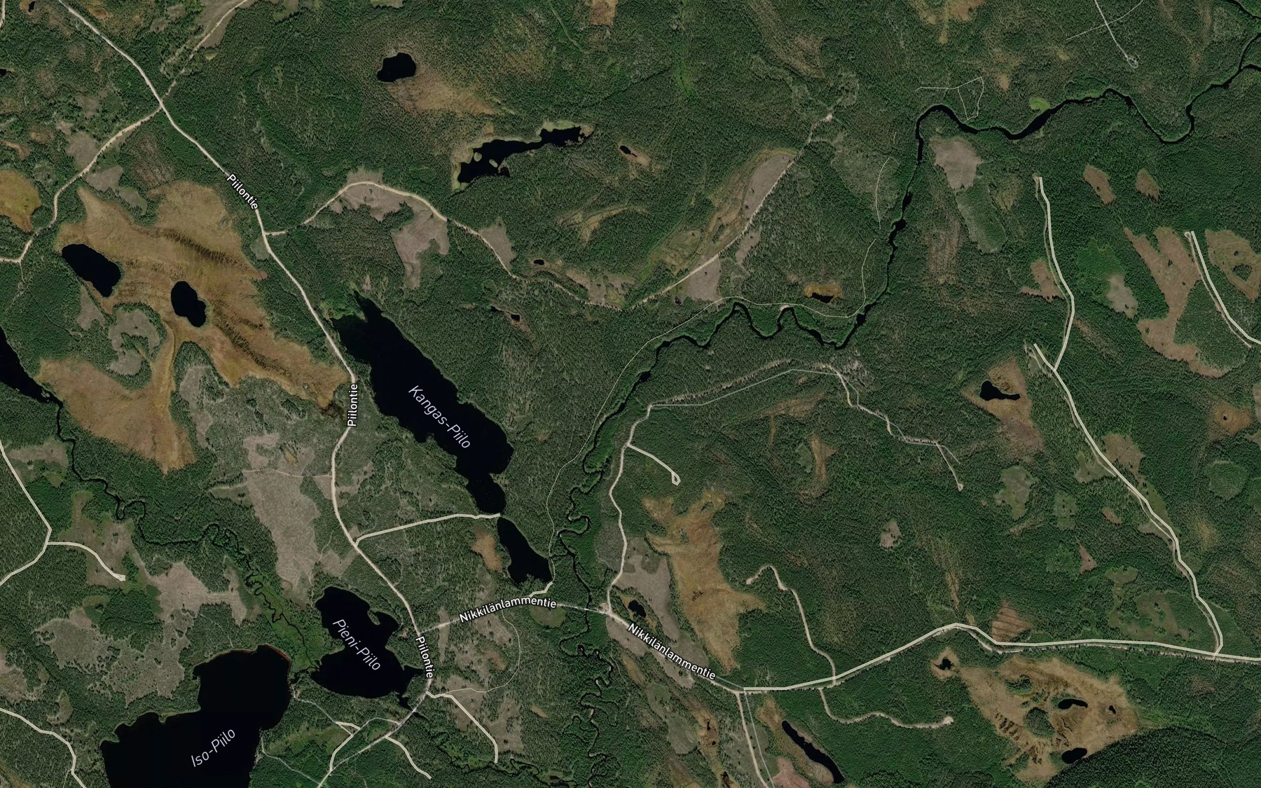 Satellite map of the Kalliopuro