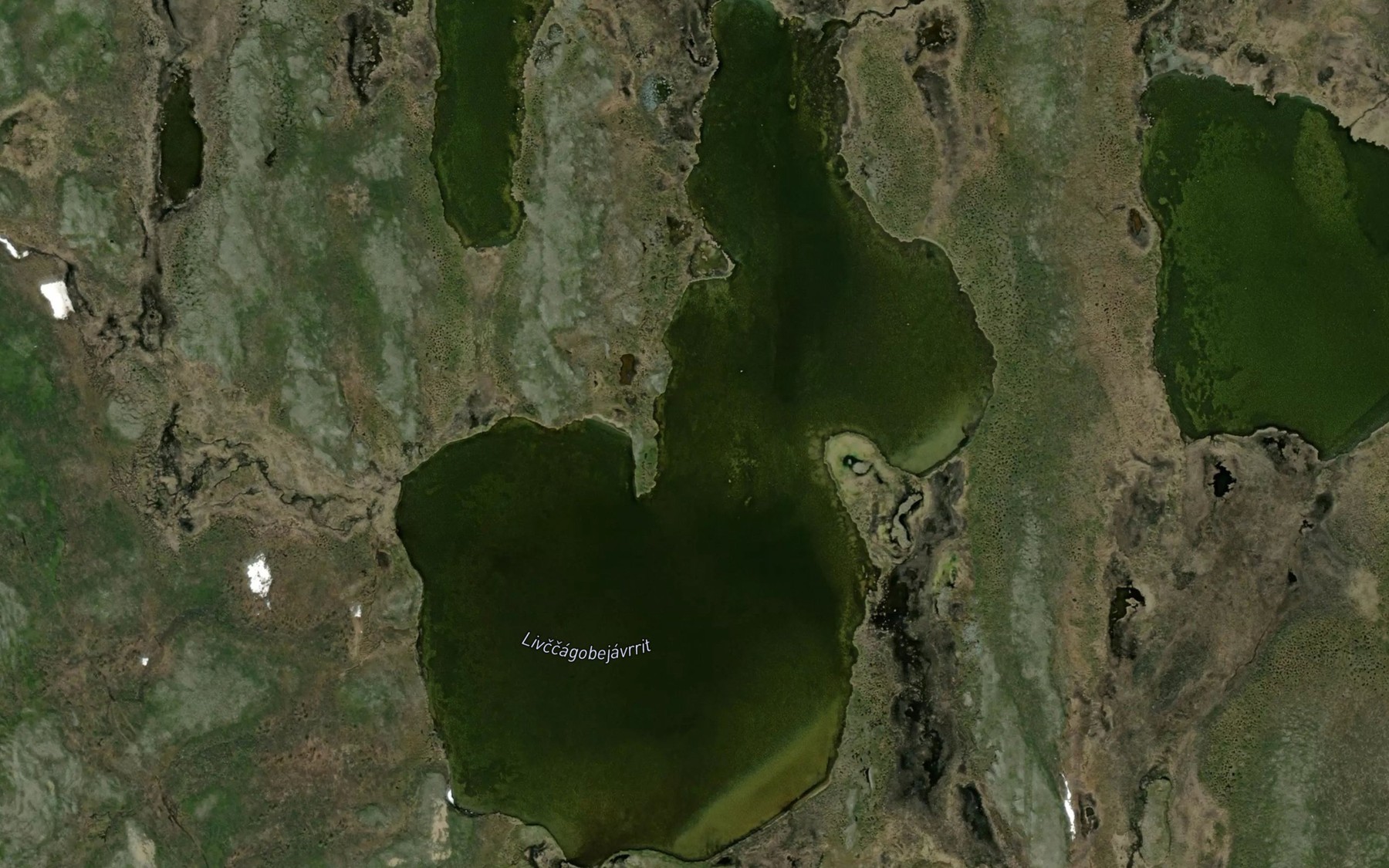 Satellite map of the Livcagabejavrit