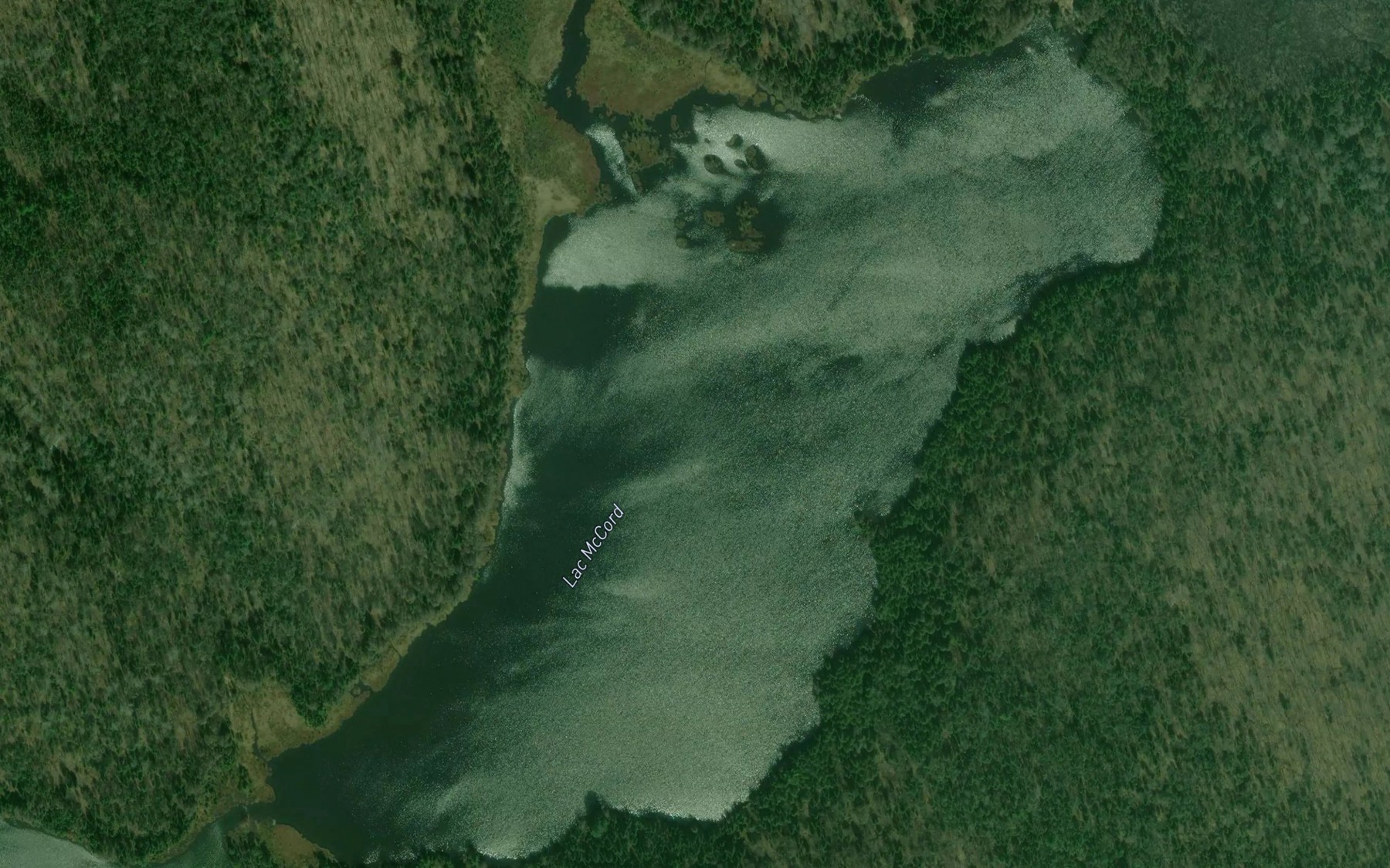 Satellite map of the Lac McCord