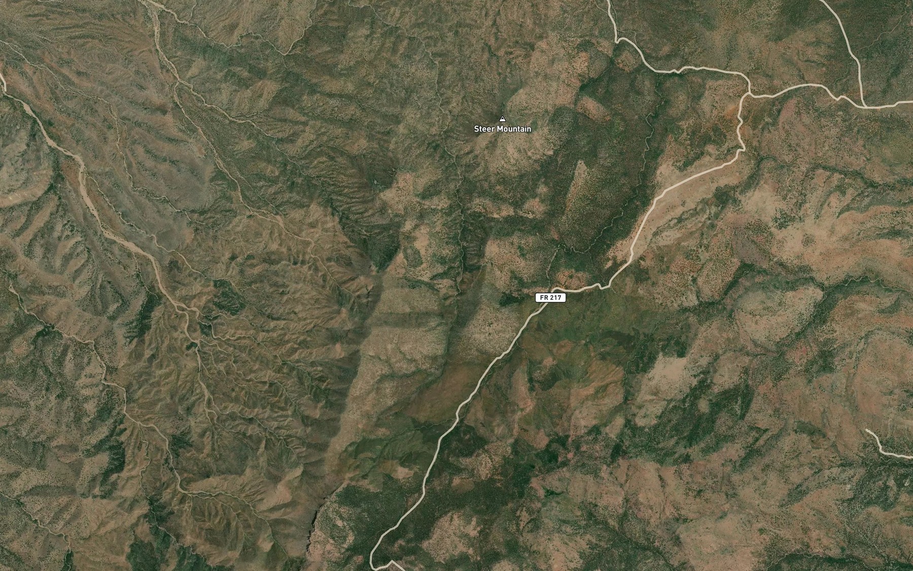 Satellite map of the Storm Canyon Spring