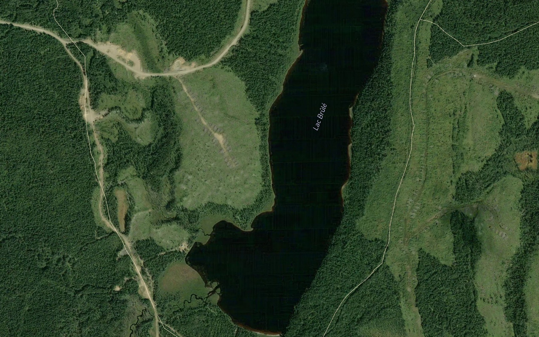 Satellite map of the Lac Brule