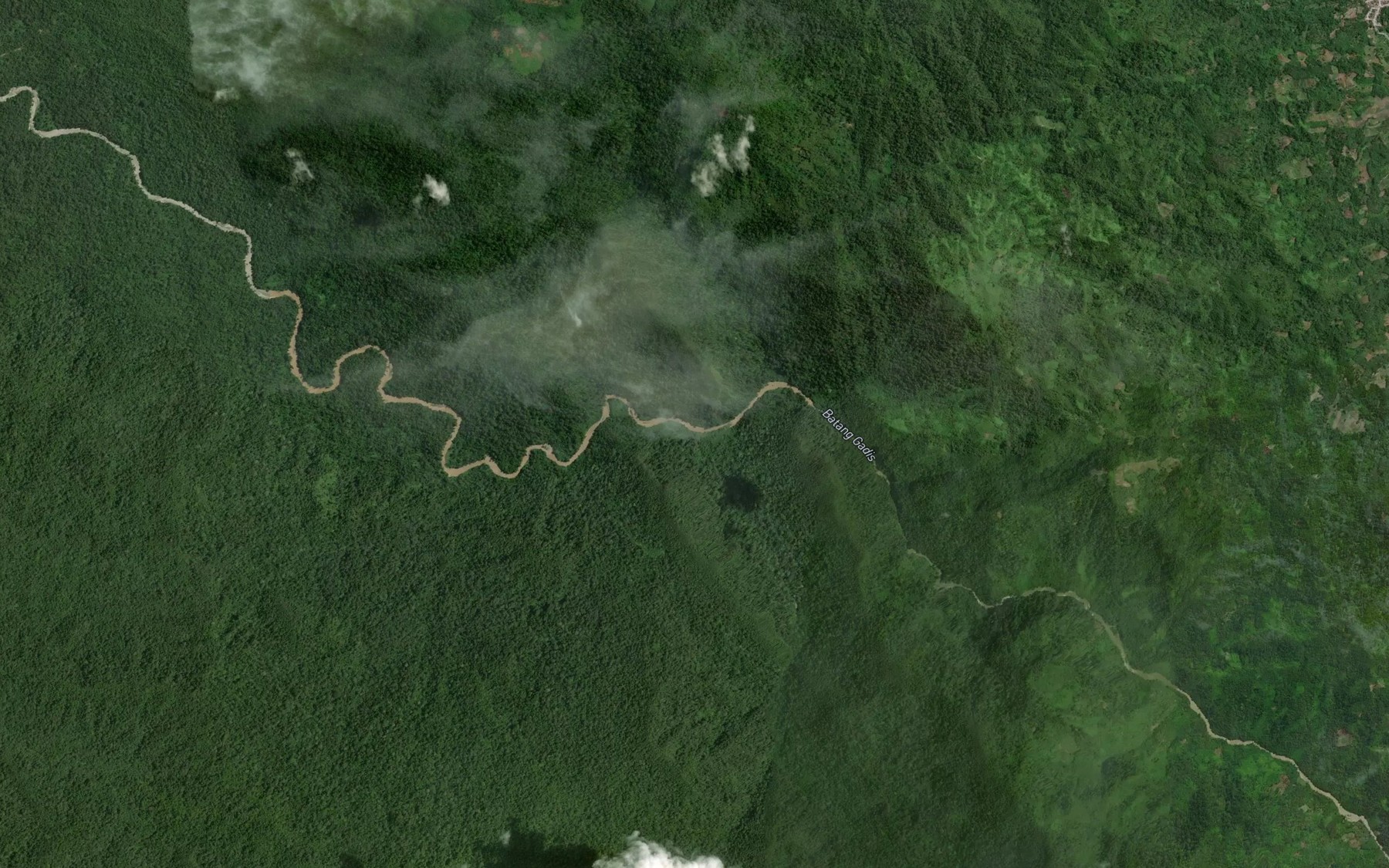 Satellite map of the Aek Pandoranan