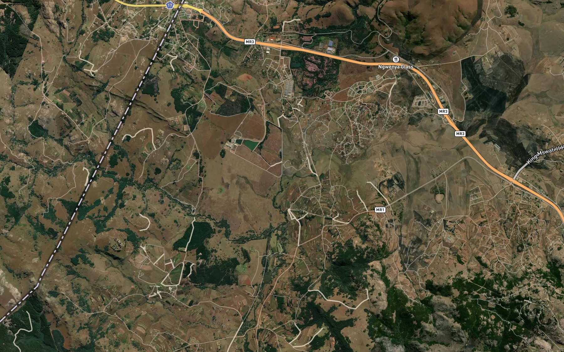 Satellite map of the Motjane