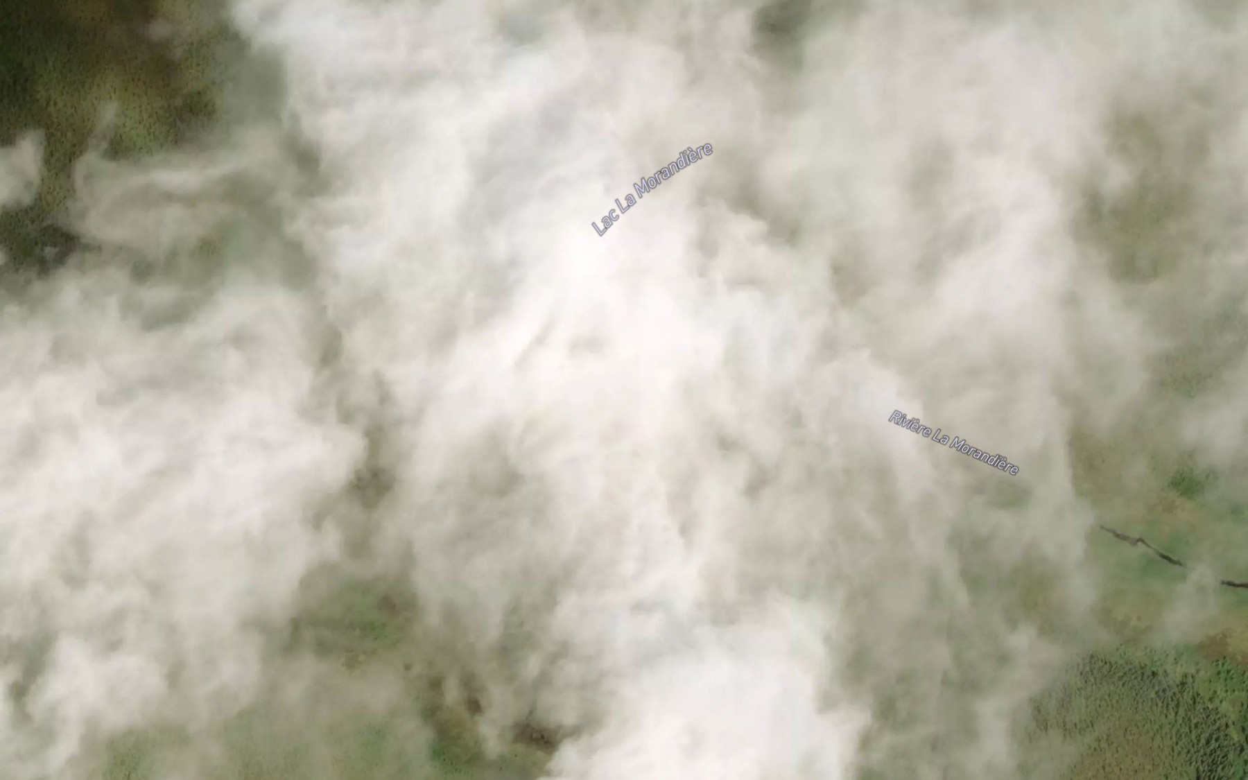 Satellite map of the Lac La Morandiere