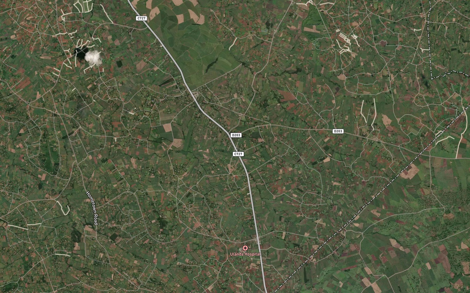 Satellite map of the Mahena