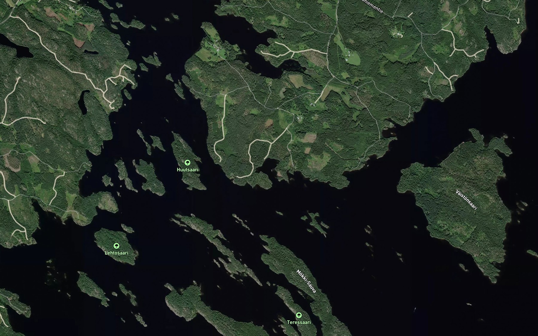 Satellite map of the Siikalahti
