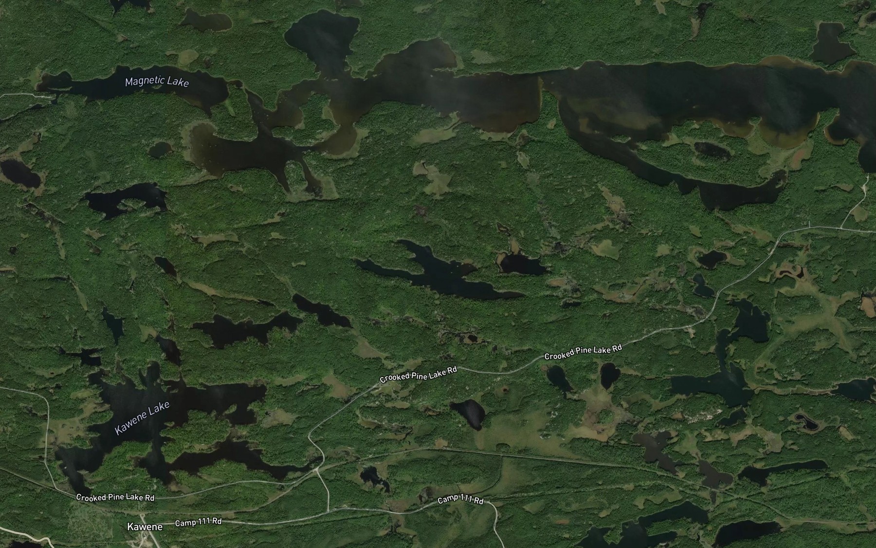 Satellite map of the Tower Lake