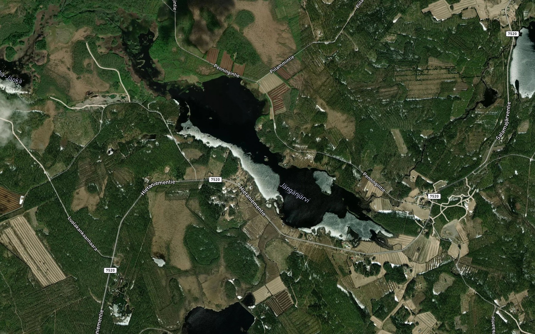 Satellite map of the Janganjarvi