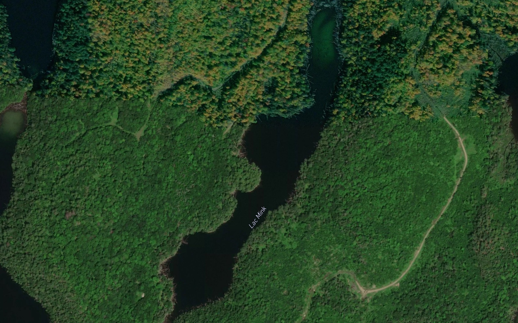 Satellite map of the Lac Mink