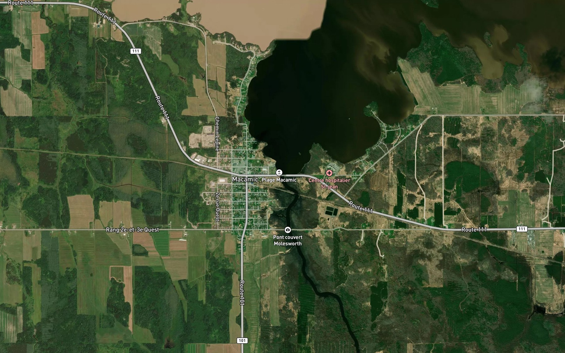Satellite map of the Riviere Lois