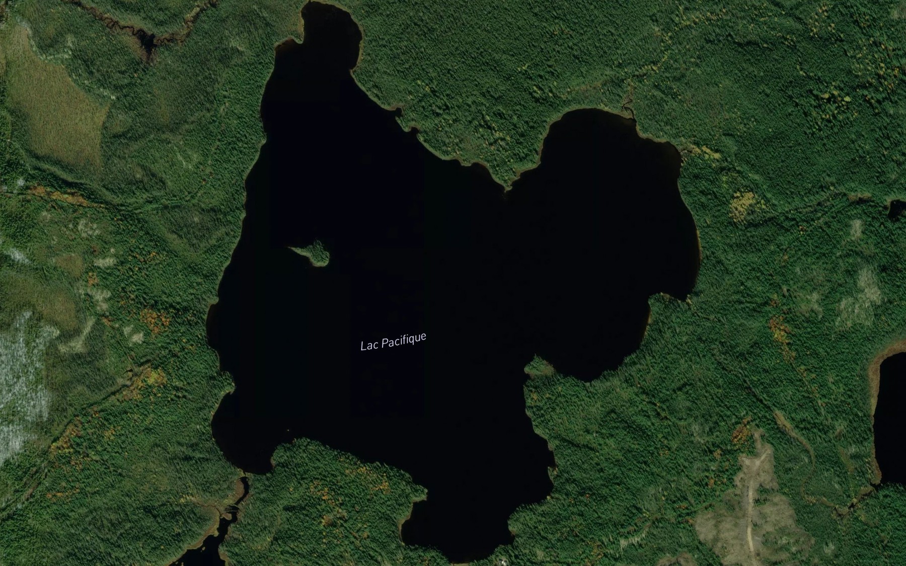 Satellite map of the Lac Pacifique