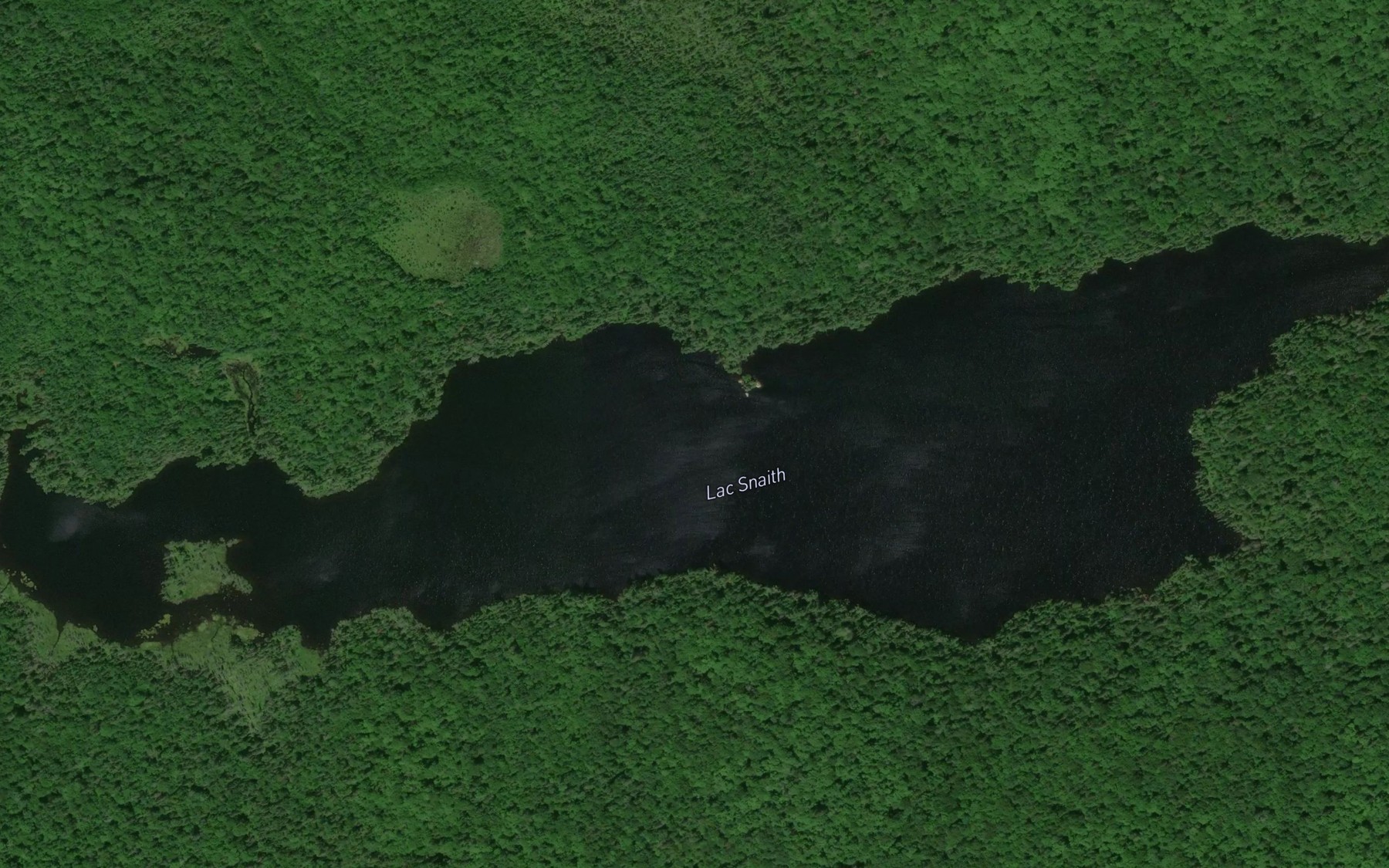 Satellite map of the Lac Snaith