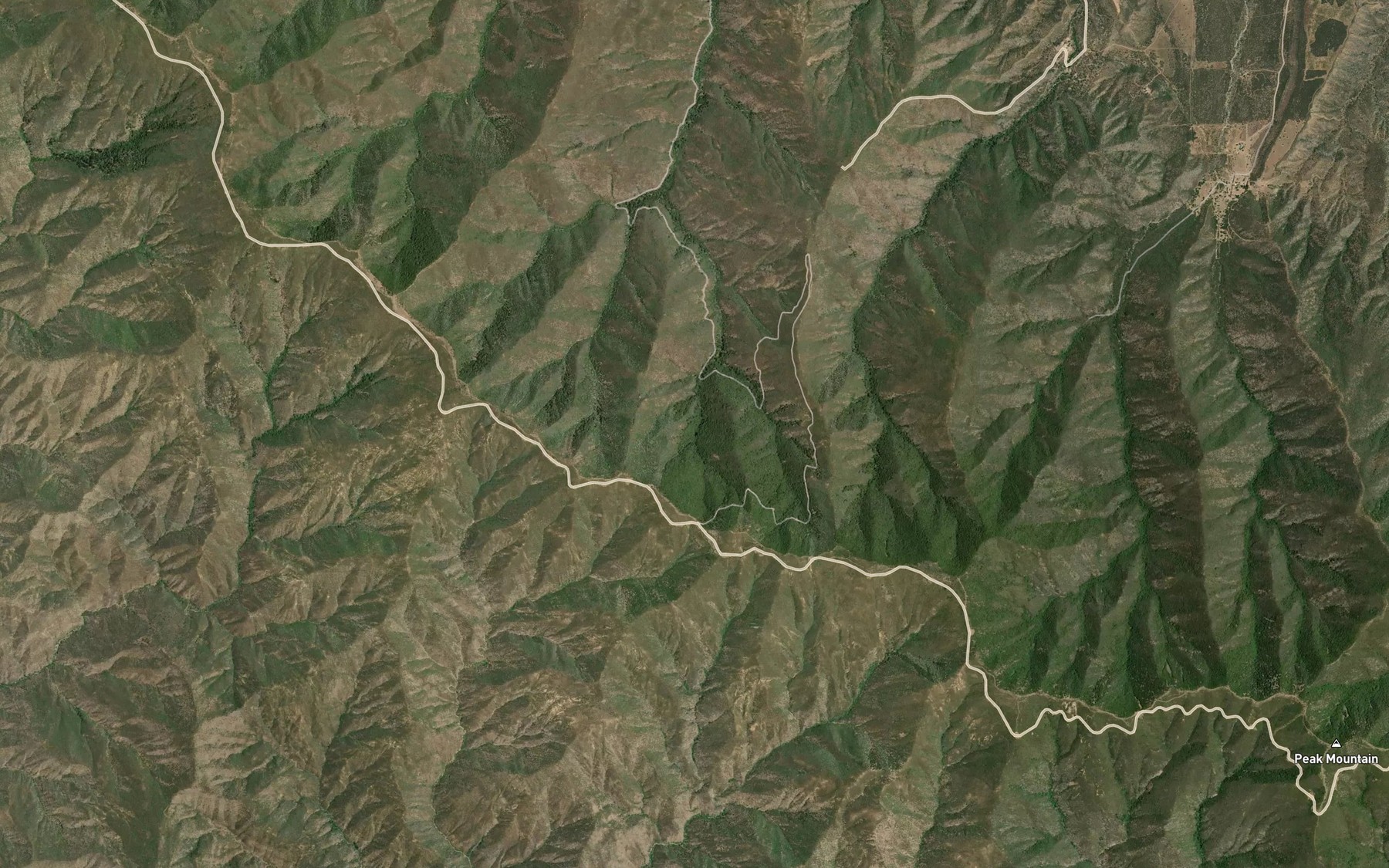 Satellite map of the Cole Spring