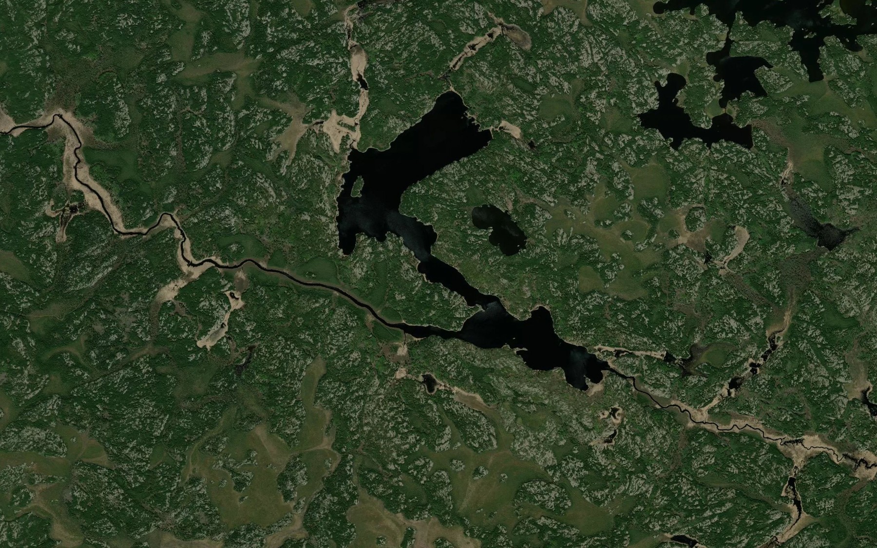 Satellite map of the Panagoskikowi Lake