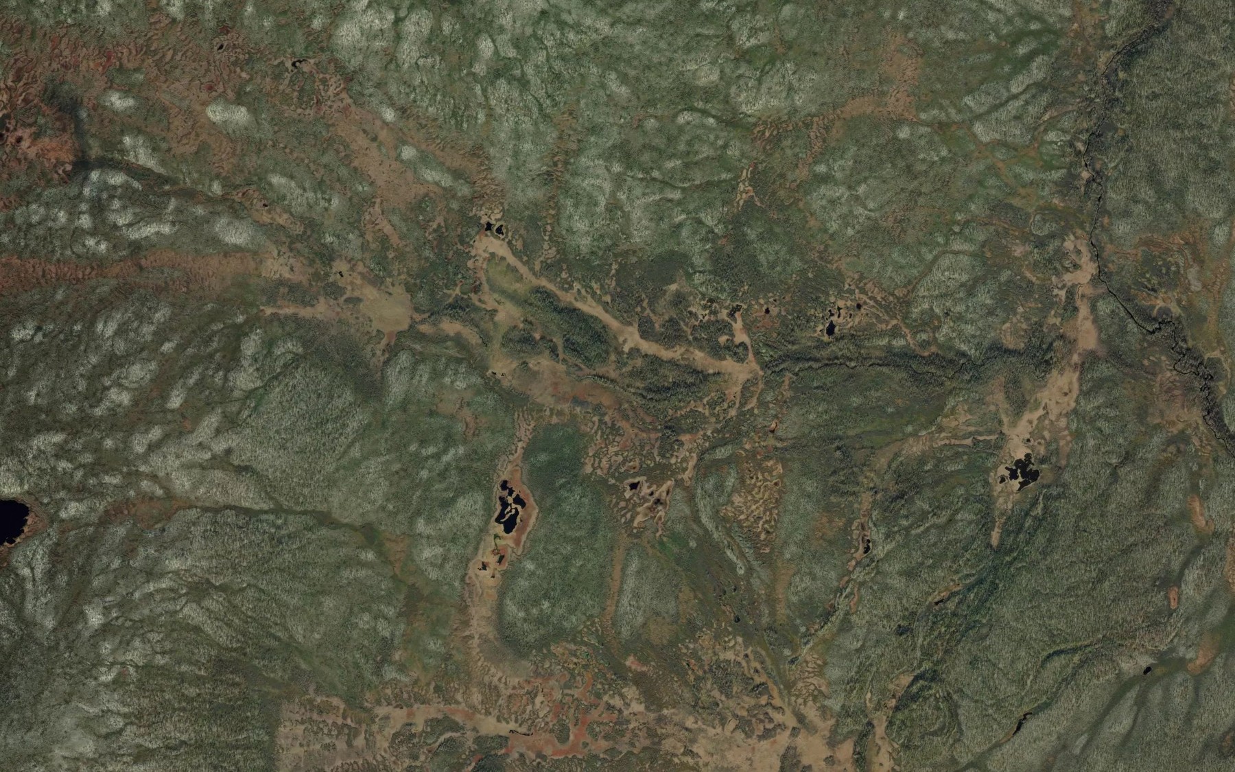 Satellite map of the Gardejohka